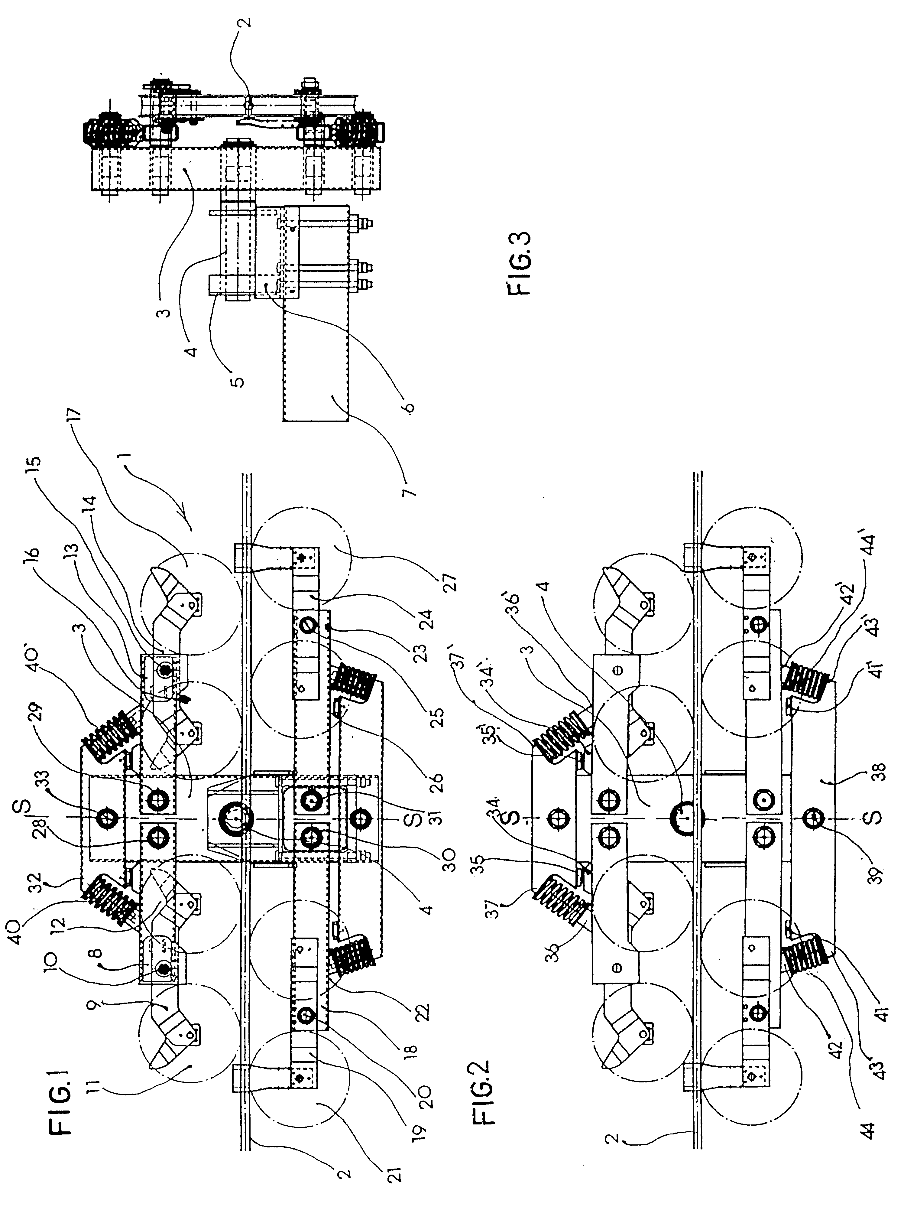 Double-acting trolley to support one-cable installations and in particular chair lifts and cabin lifts