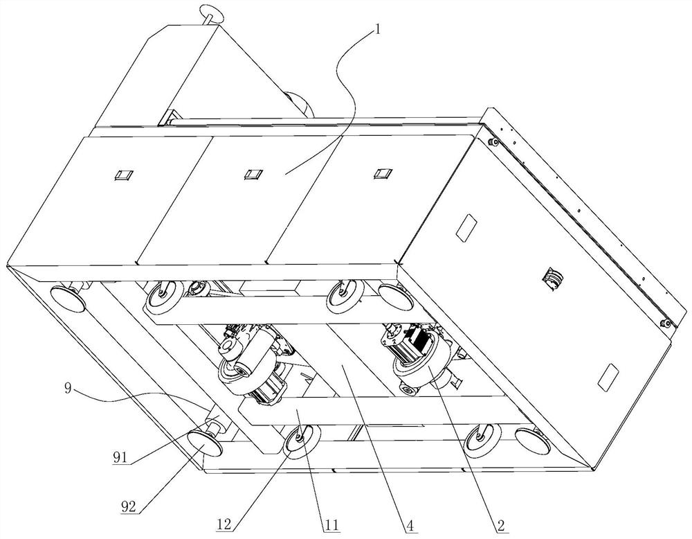 Automatic guiding transfer robot adopting indoor and outdoor integrated guiding and positioning technology