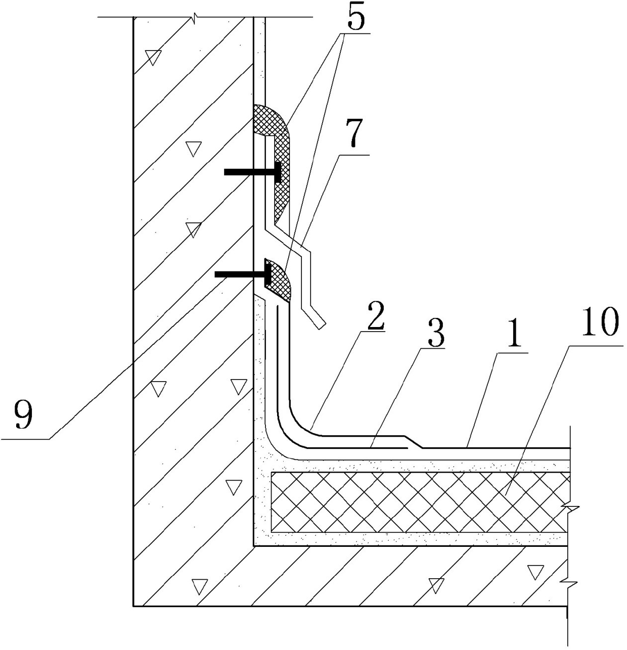 Method for repairing leaked coiled-material water-proof roof