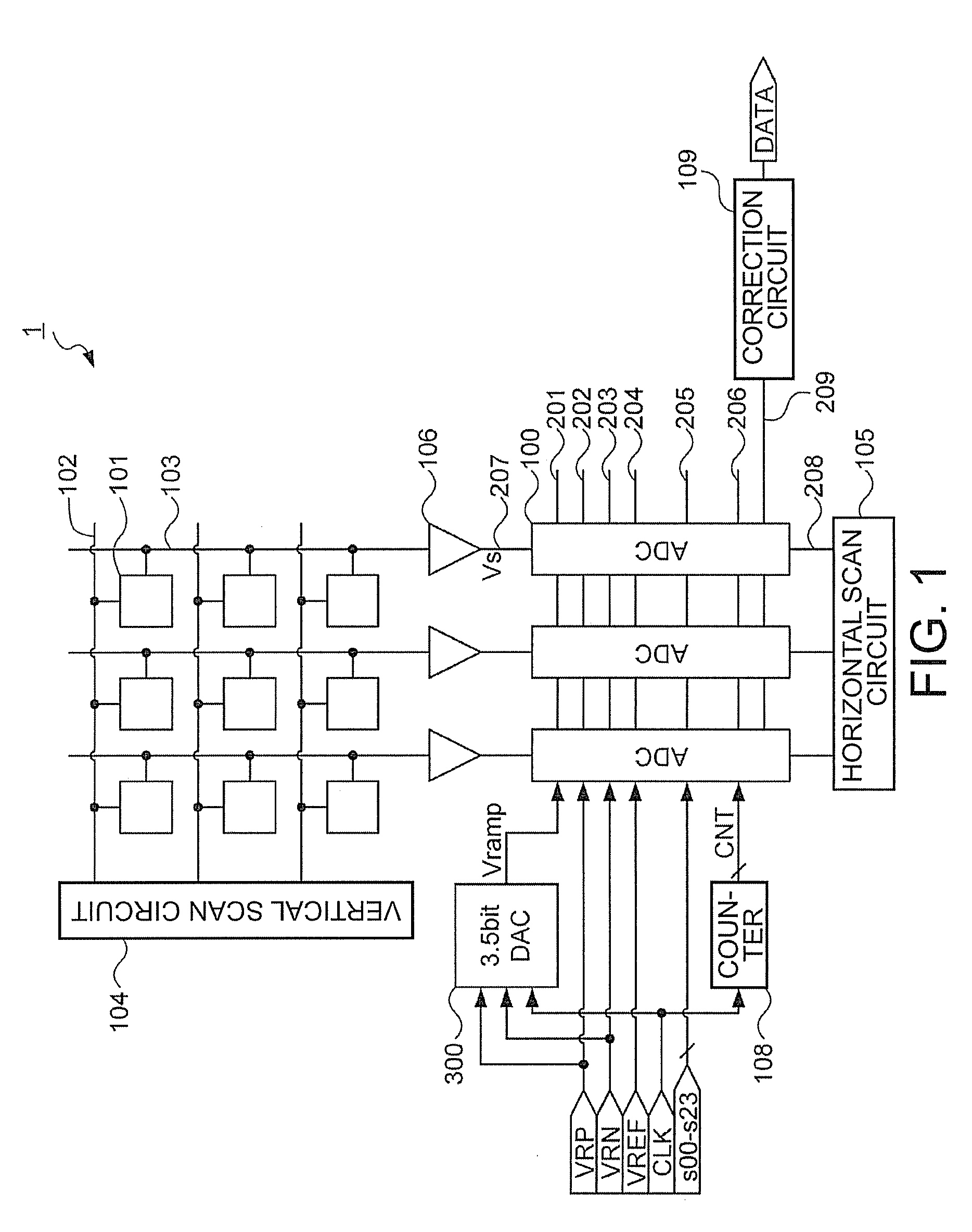 Analog-digital converter and image sensor