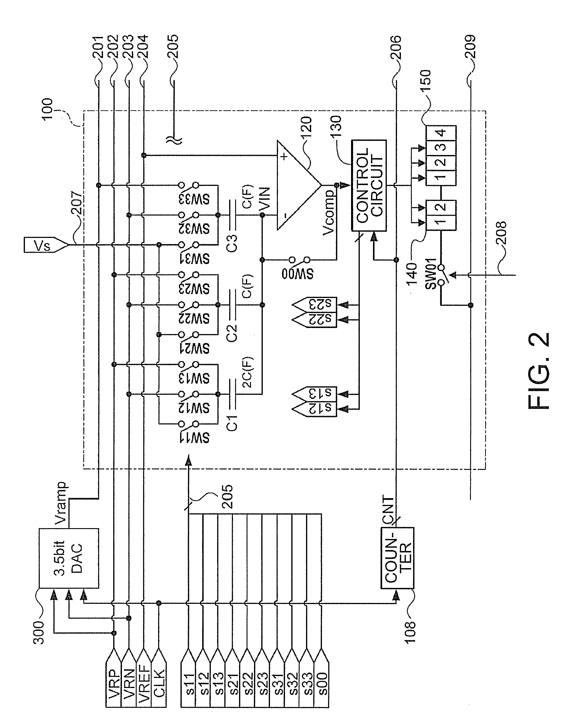 Analog-digital converter and image sensor