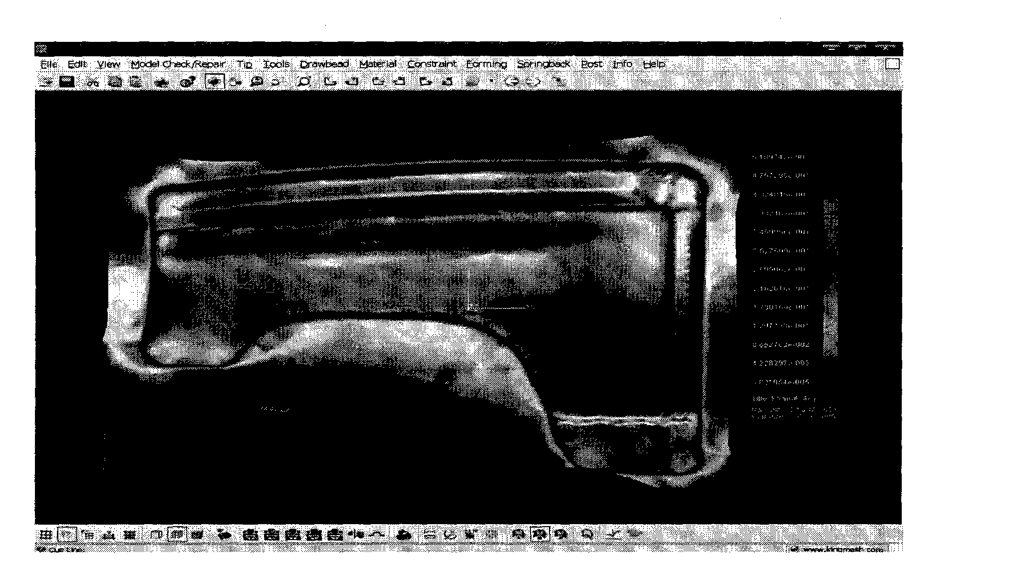 Software for simulation and optimum design of warm-hot formation