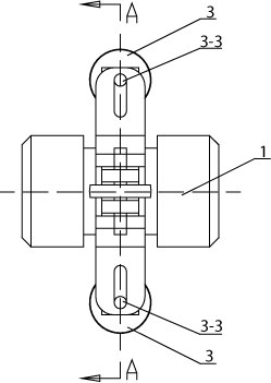 Roller type water injection well centering device