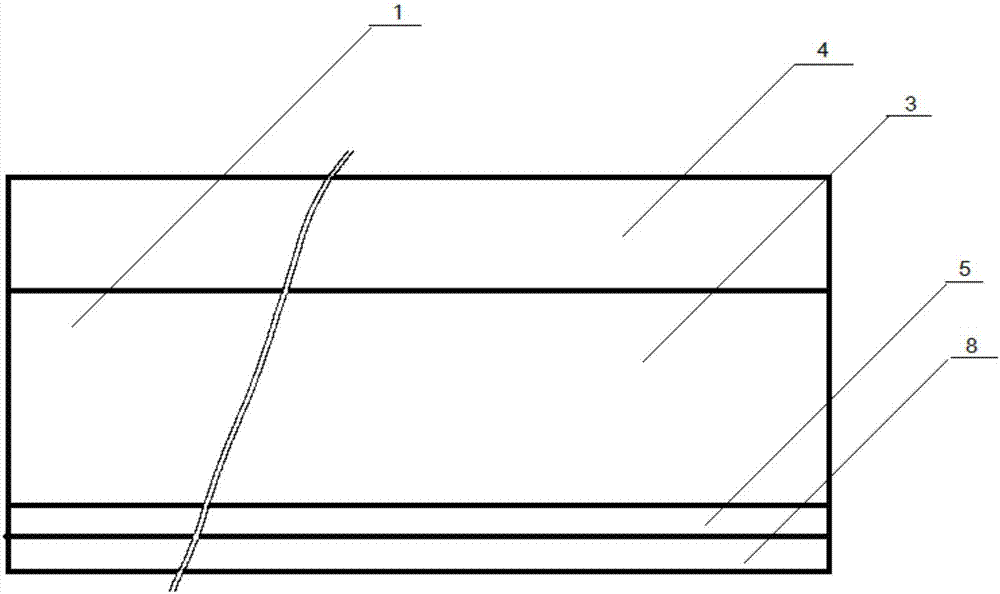 Hollow double-buckle concave-arc internal corner line pressed by stone powder