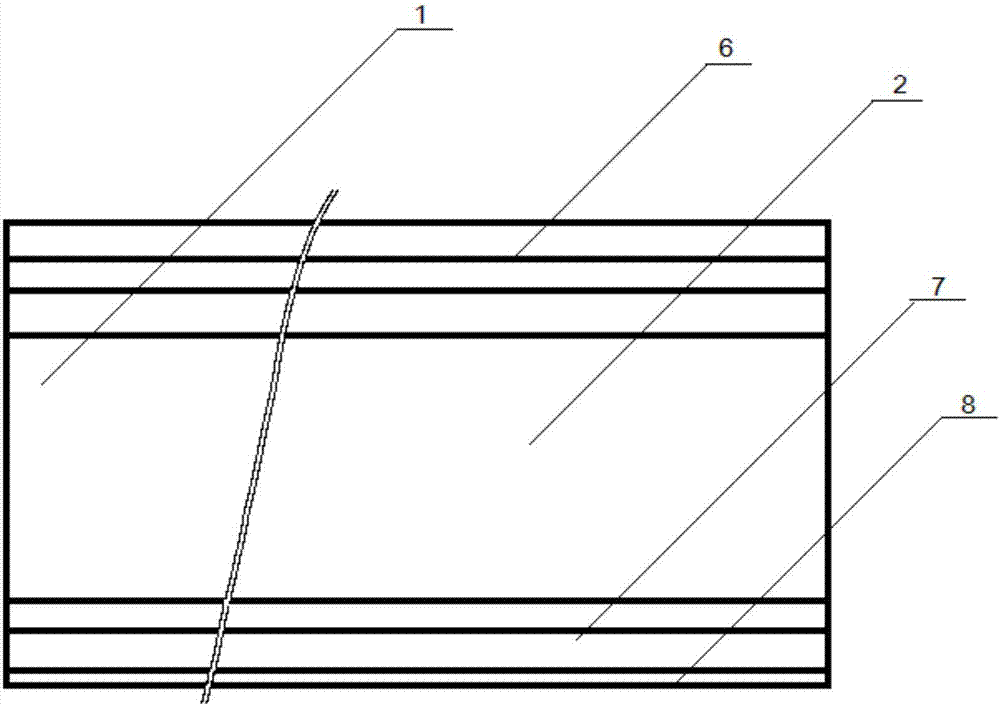 Hollow double-buckle concave-arc internal corner line pressed by stone powder