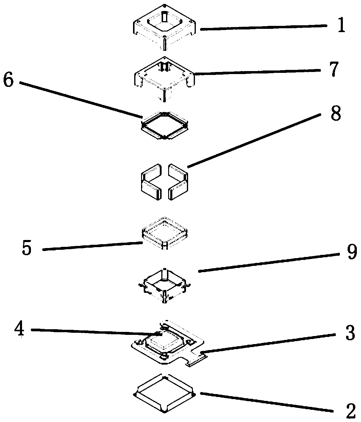 A split type low power consumption small auto focus brake