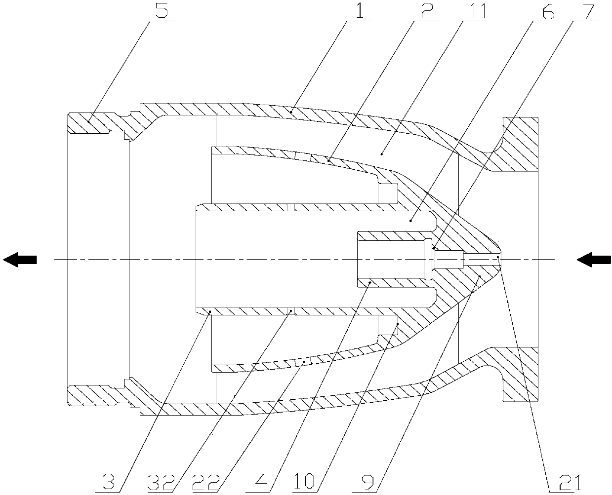 Multi-layer complicated shell and shell assembly