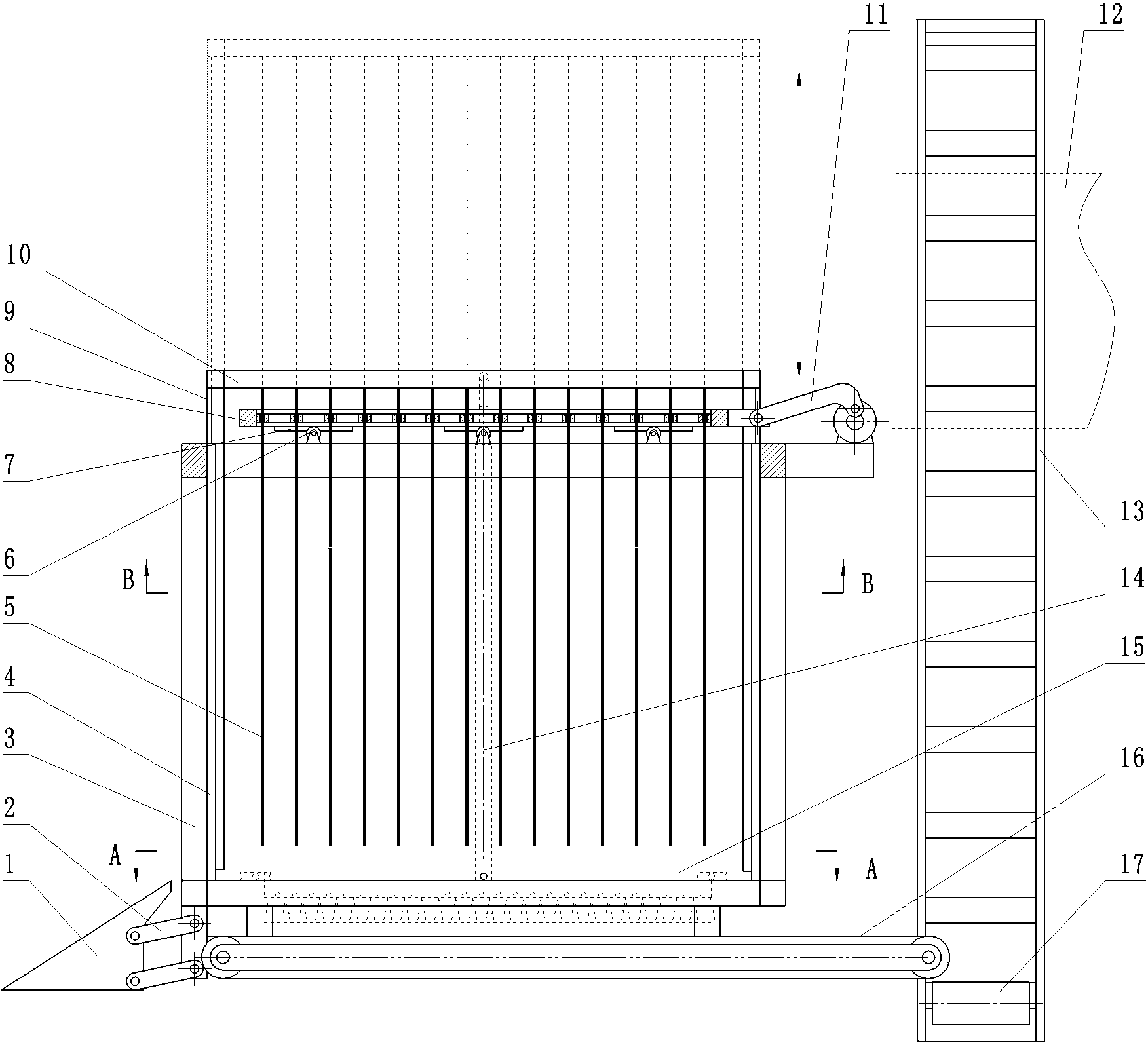 Chinese wolfberry picking machine