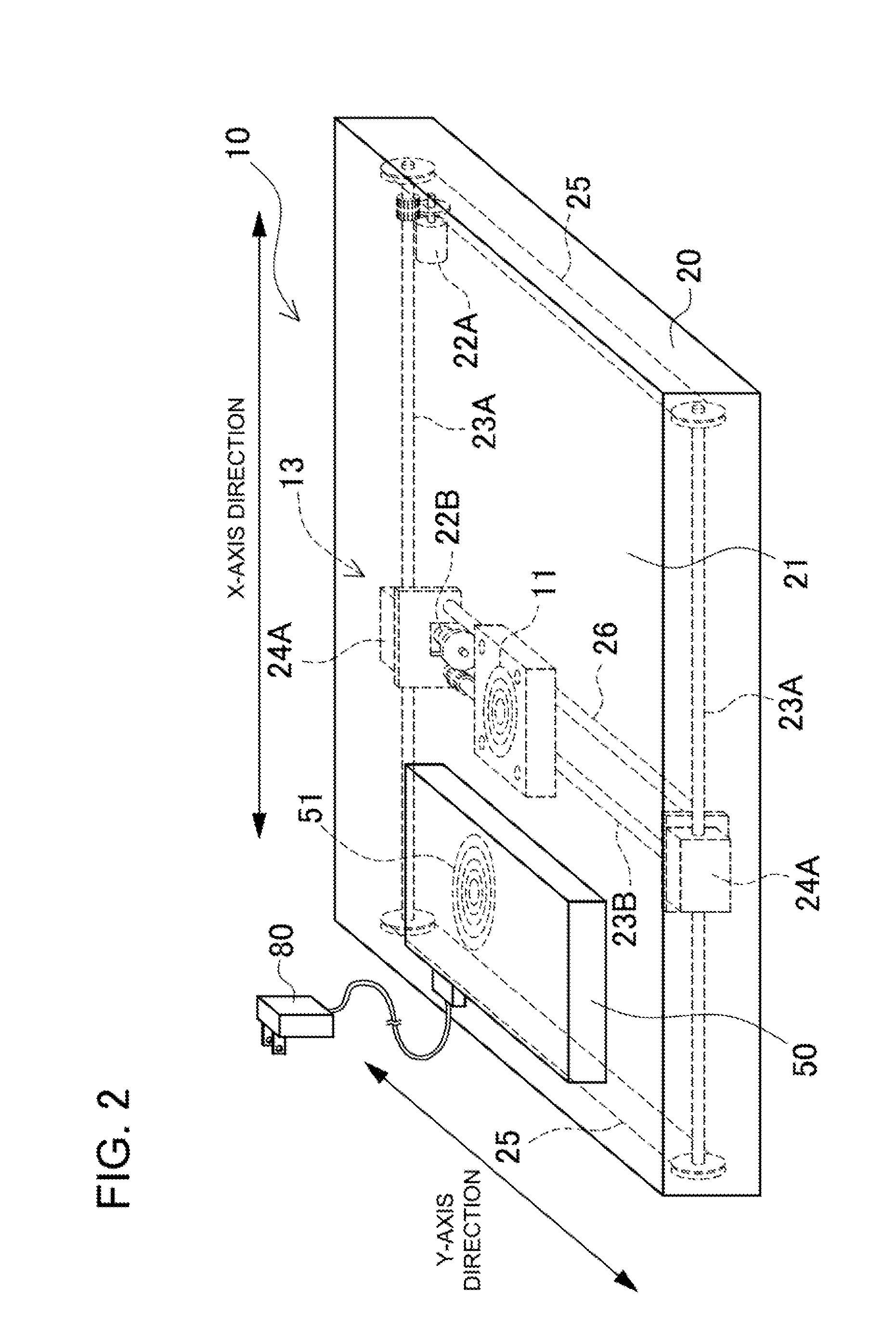 Device housing a battery and charging apparatus for contactless charging