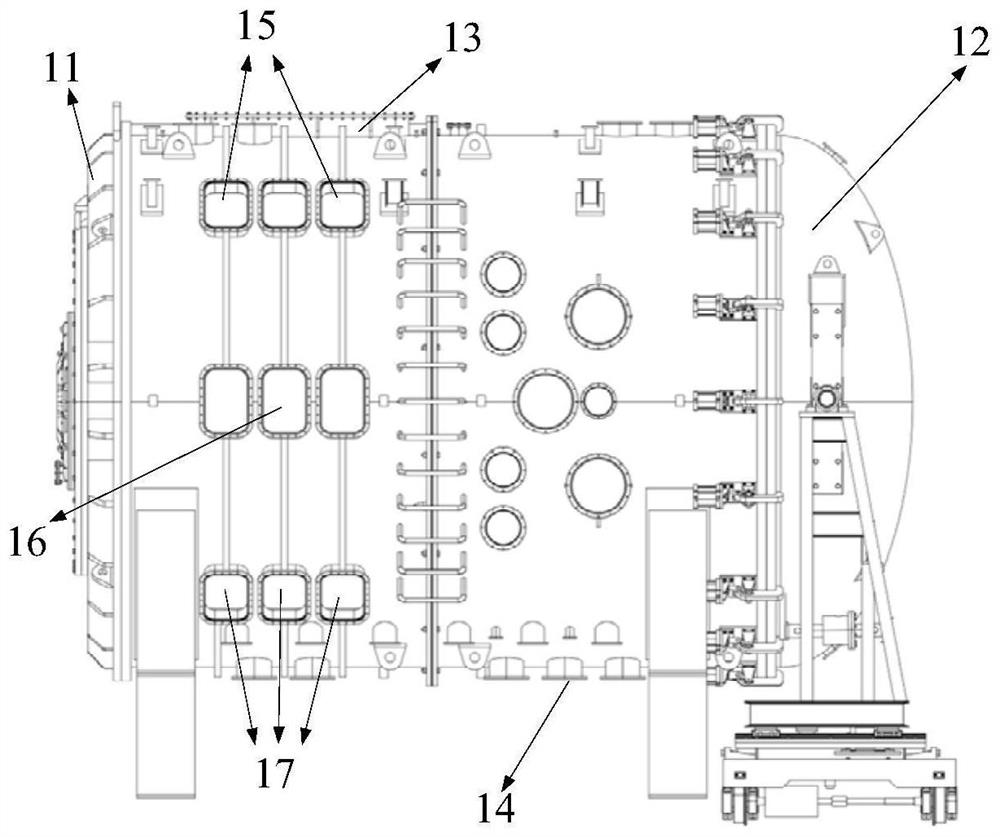 Near space plasma sheath environment ground simulation device and diagnosis method