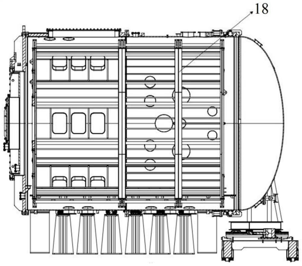 Near space plasma sheath environment ground simulation device and diagnosis method