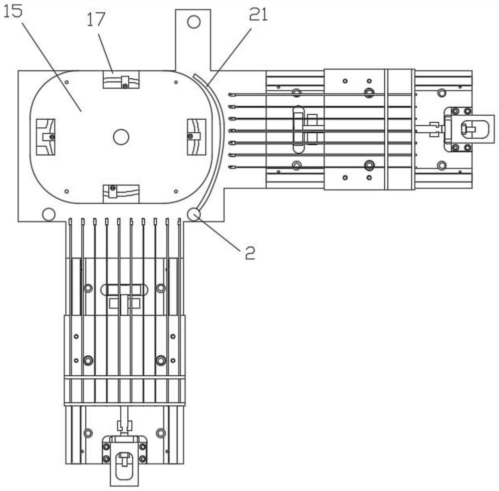 A badminton racket automatic threading robot