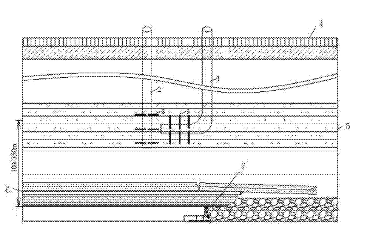 Method for over-pit and under-pit cooperative control of roofs of far and near fields of an extra-large stoping space