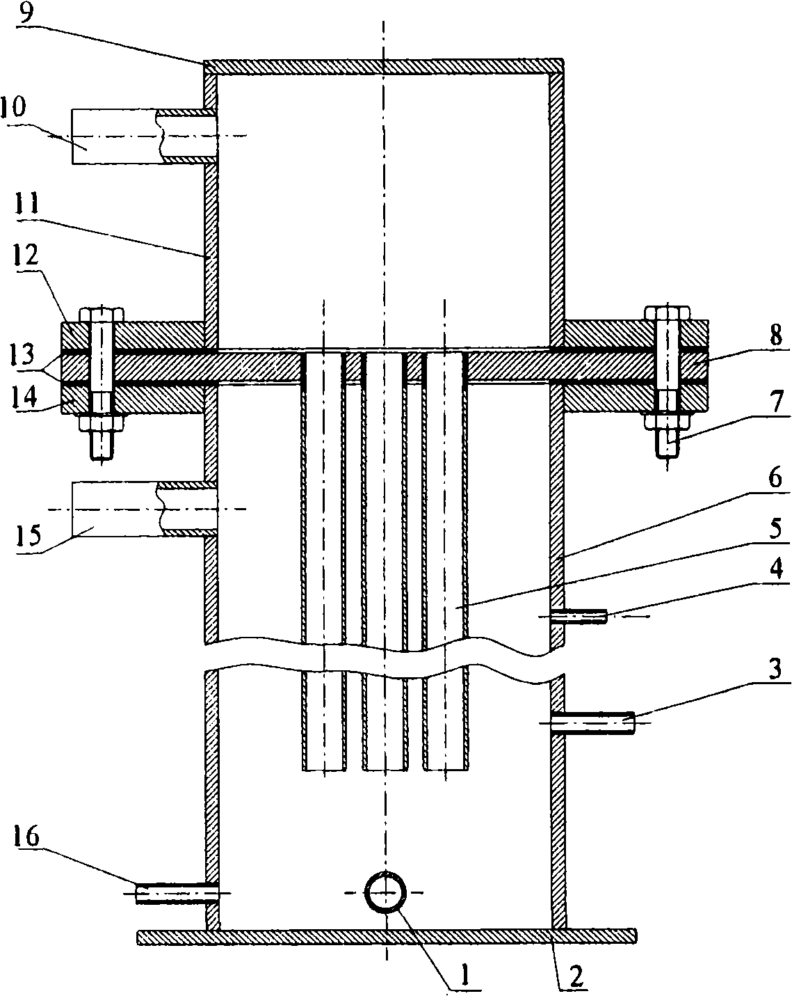 Integrative coordinated desulfurization, denitration, demercuration device and technique using spray bubbling method