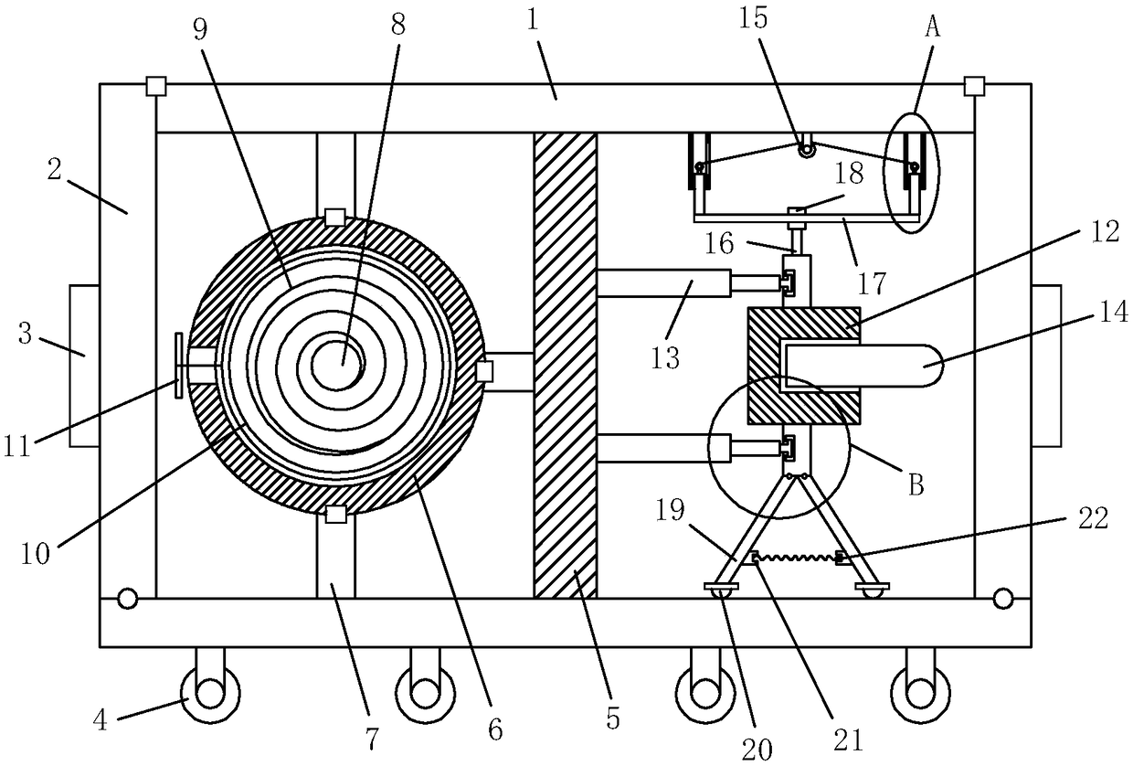 Multifunctional measuring device for construction engineering management