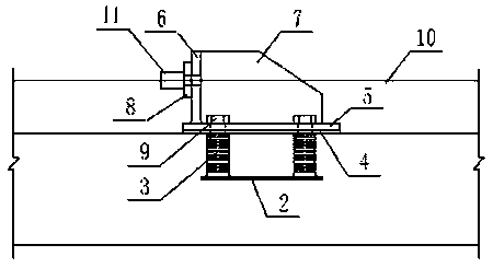 Temporary prestressing device for segment prefabricated assembled beam