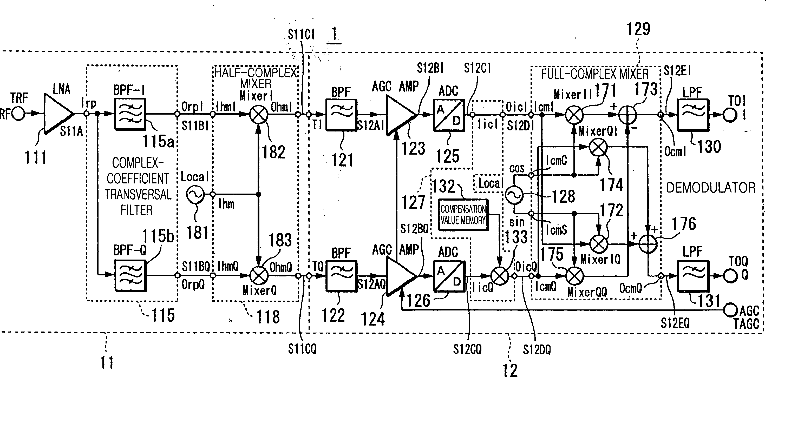 Downconverter and upconverter