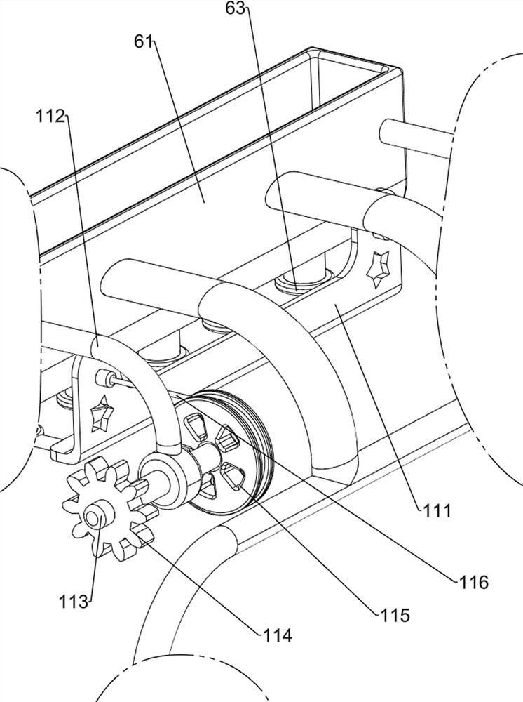 Device for uniformly brushing modified starch on surface of cloth