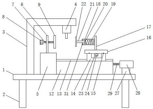 Convenient-to-use machine part machining device