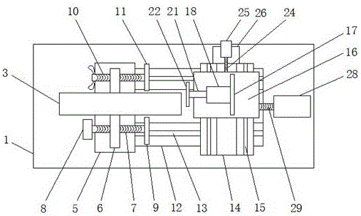 Convenient-to-use machine part machining device