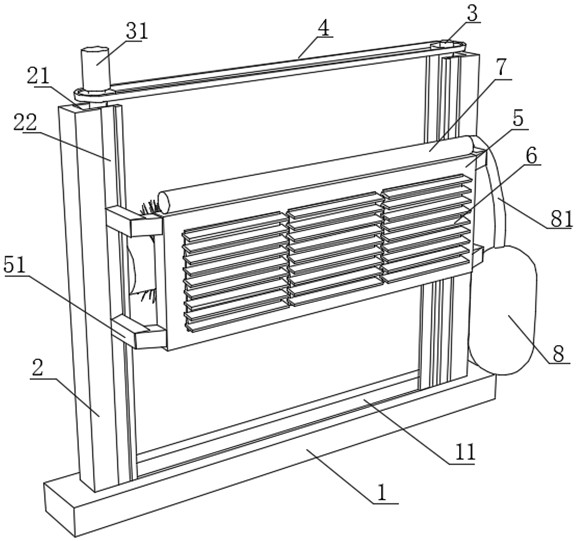 Transformer dust removal device