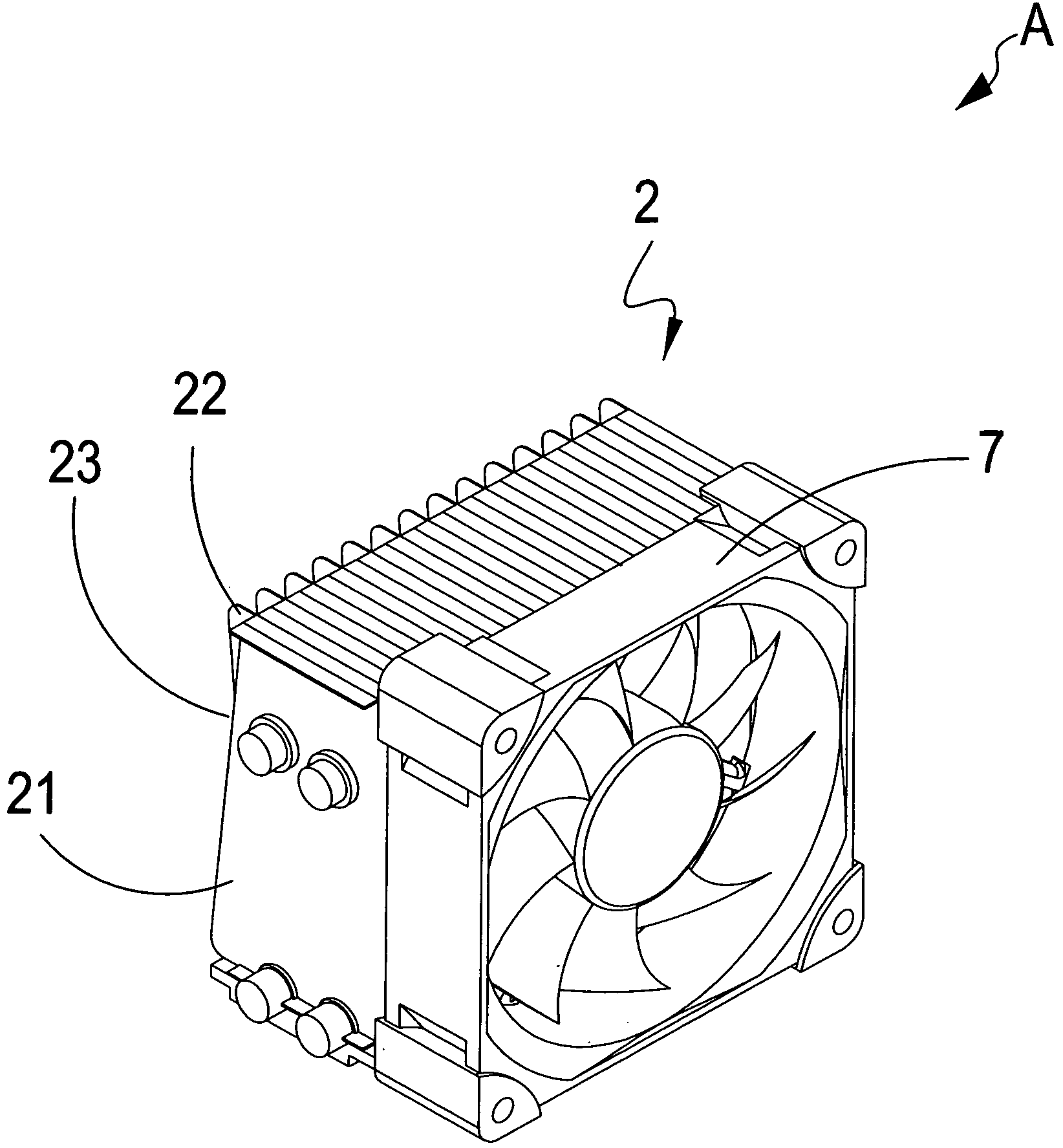 Radiating fin assembly and thermal module formed therefrom