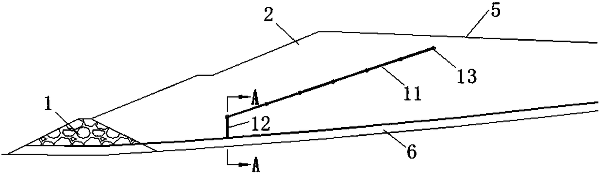 Pipe network system and construction method for treating frozen soil in tailings pond