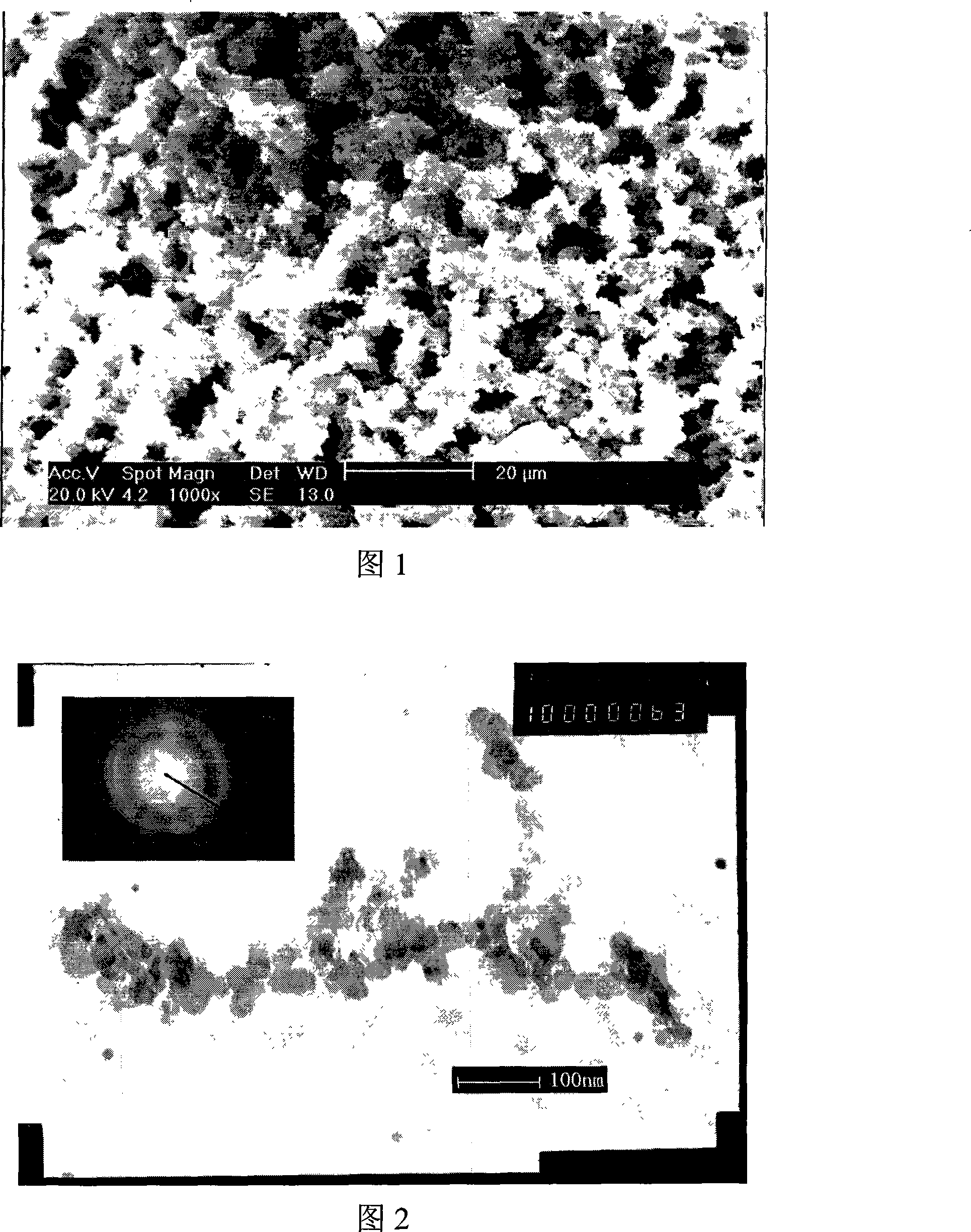 Nanometer grain preparation method of bionic SiO2 fixing Beta-glucuronide enzyme