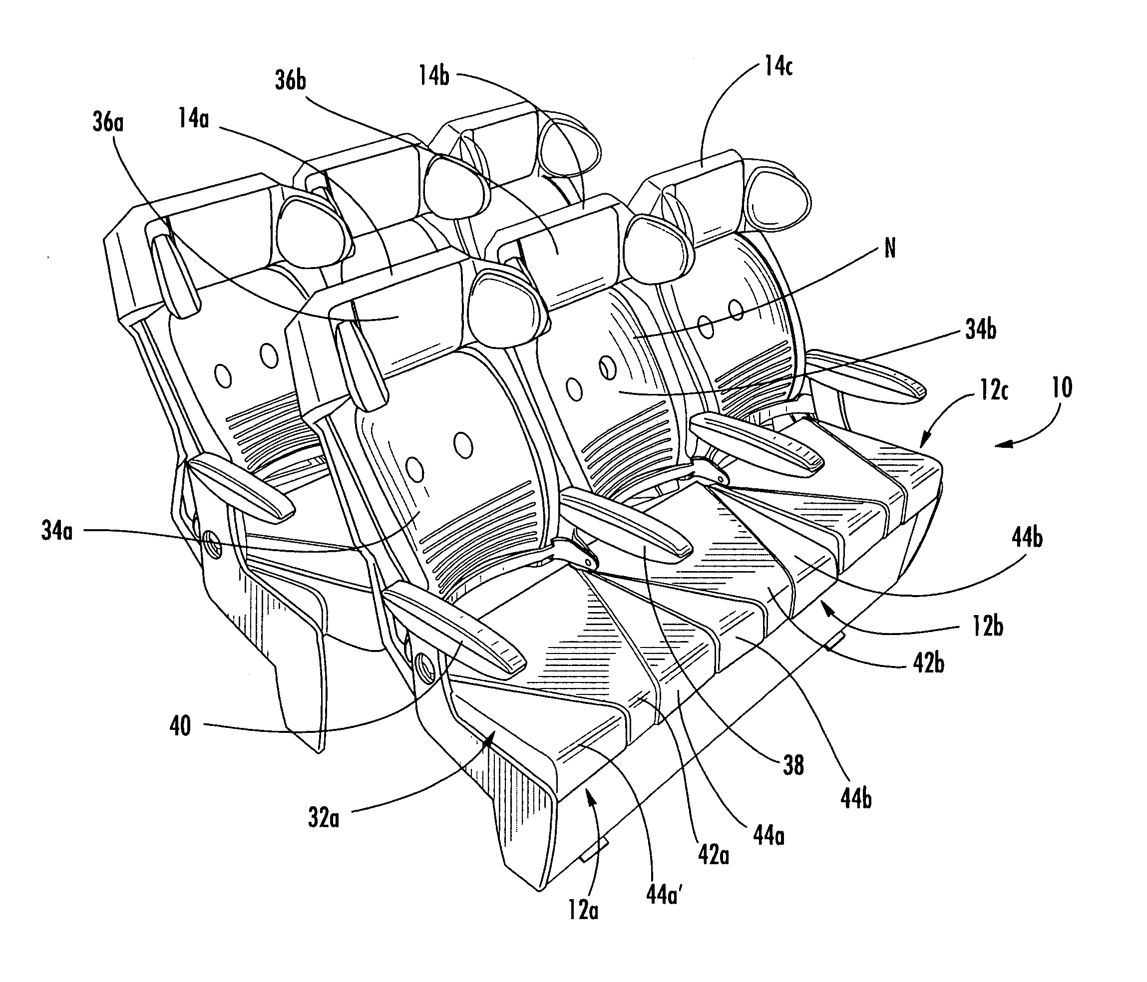 Vehicle passenger seat with adjustable headrest