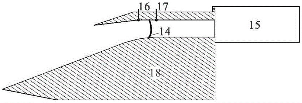 Flow test system suitable for supersonic/hypersonic channel and test method