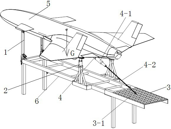 Thrust line display adjustment method and adjustment device of UAV booster rocket