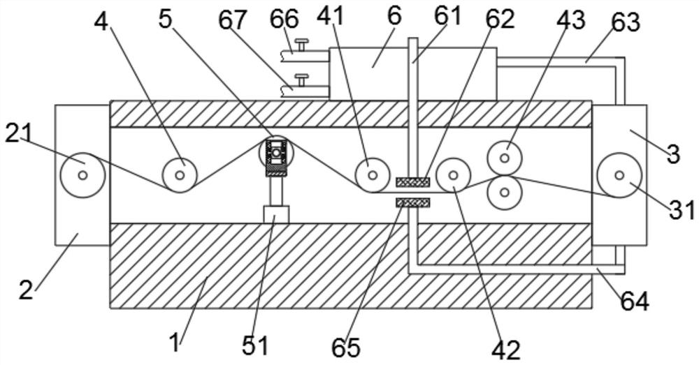 Jet-propelled ironing device with tensioning mechanism for garment processing