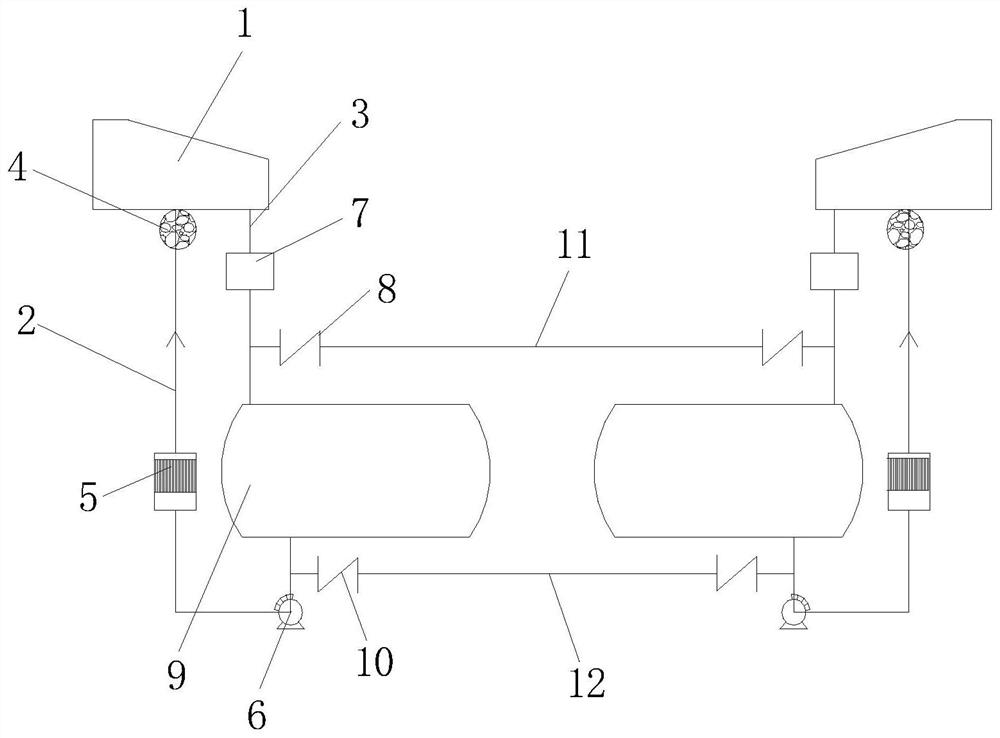 Implementation method of pelletizing water system communicating device