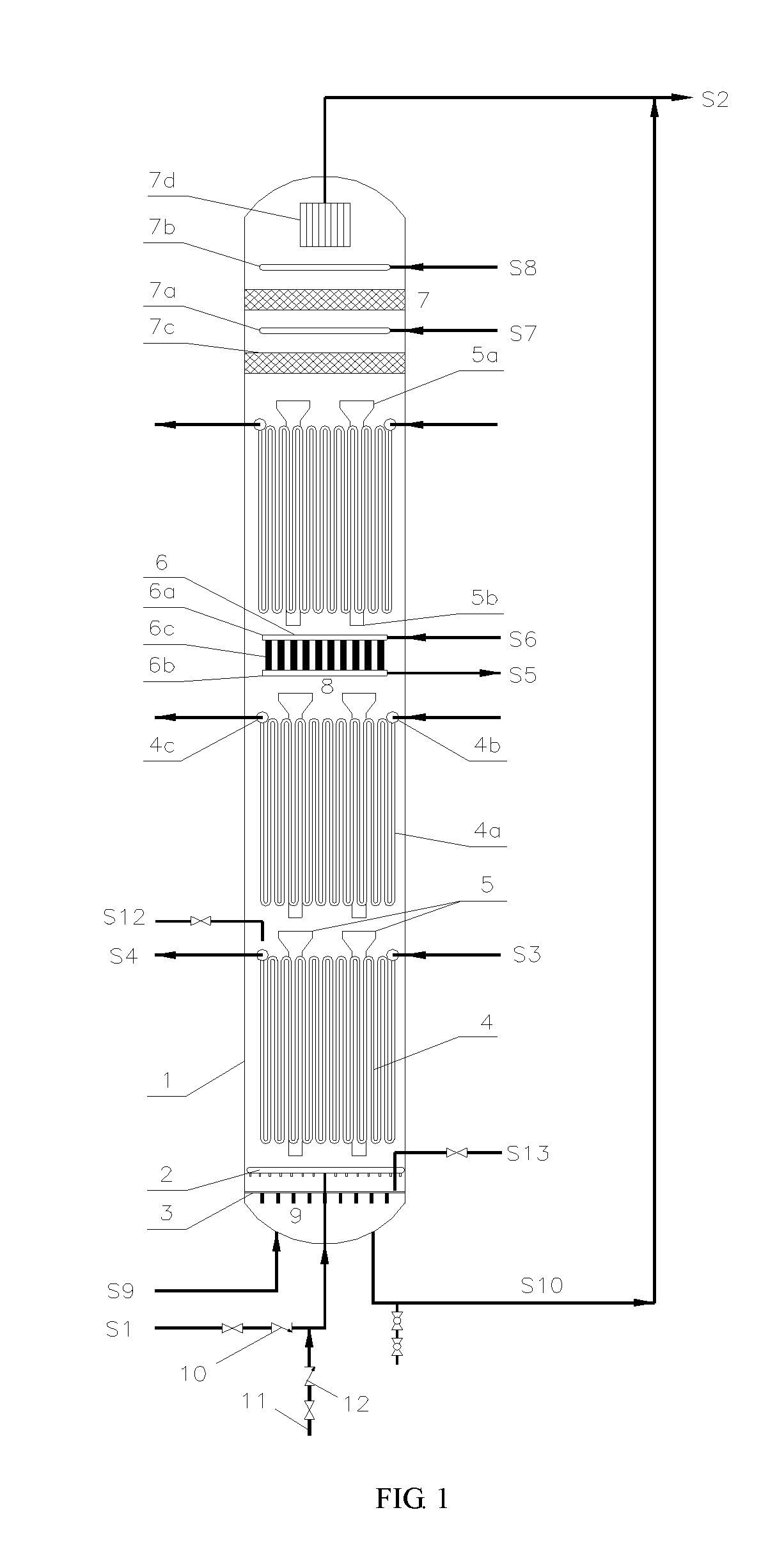 Gas-liquid-solid three-phase slurry bed industrial reactor capable of achieving continuous operation