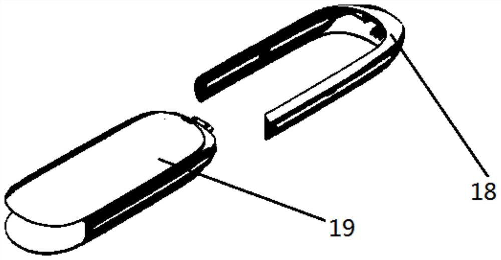 Plastic fastener pressing device