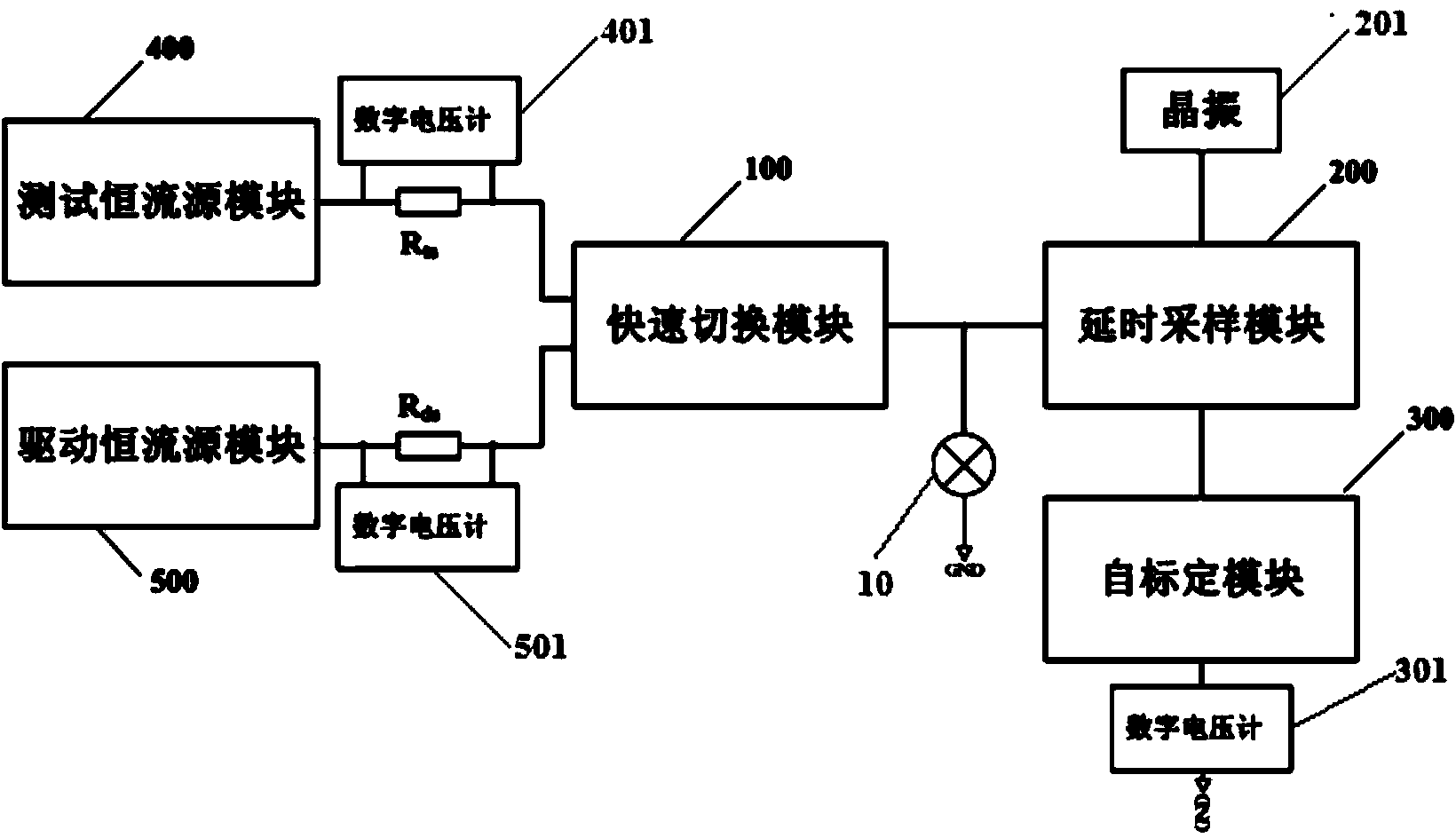 Junction temperature monitoring circuit system for high-power LED reliability test