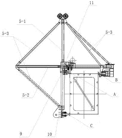 Material rake mechanism arranged on spiral material picking machine and used for loosening materials