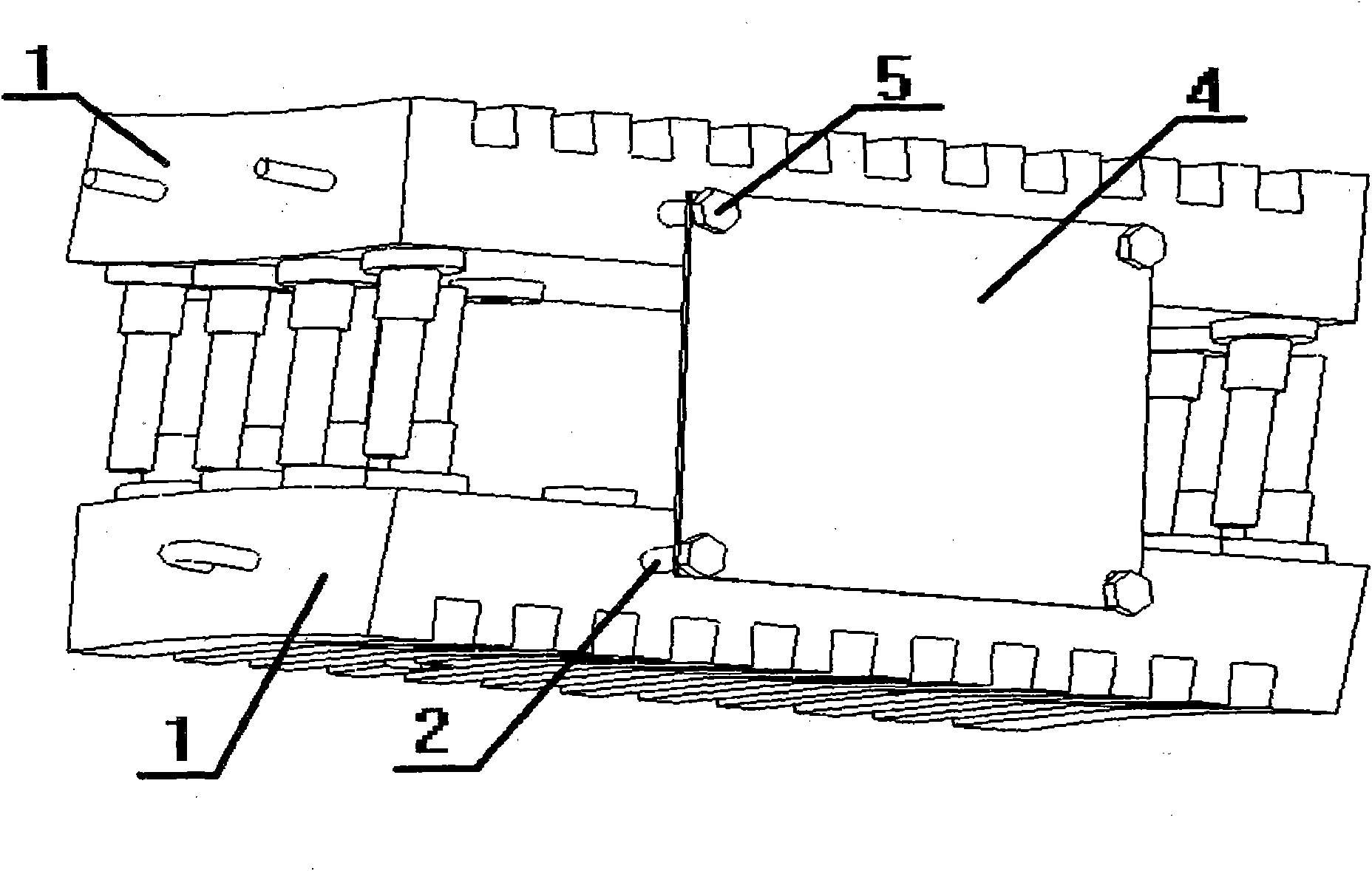 Method for packaging high-furnace cooling wall