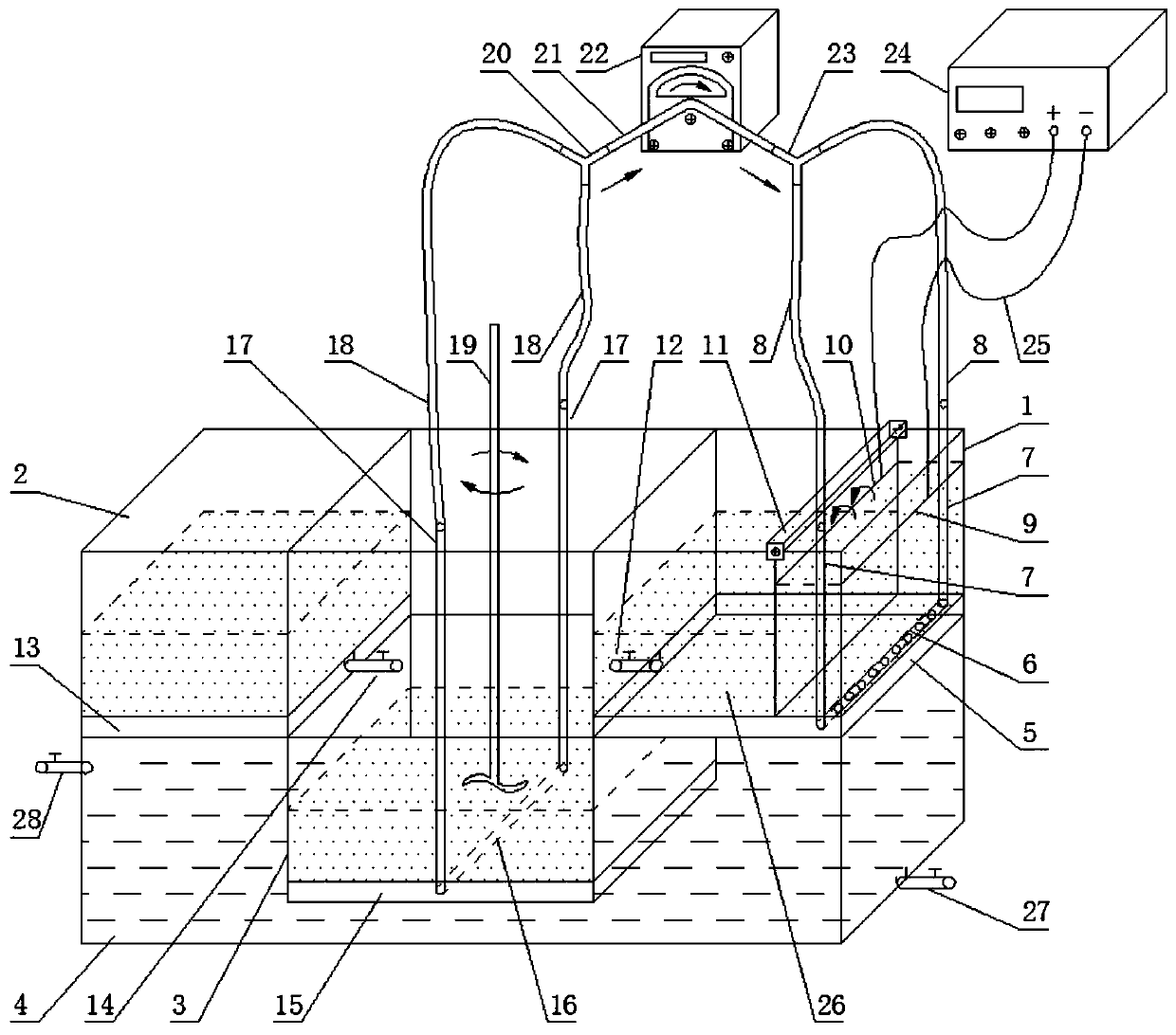 Experiment research system for electrolytic copper foil and using method thereof