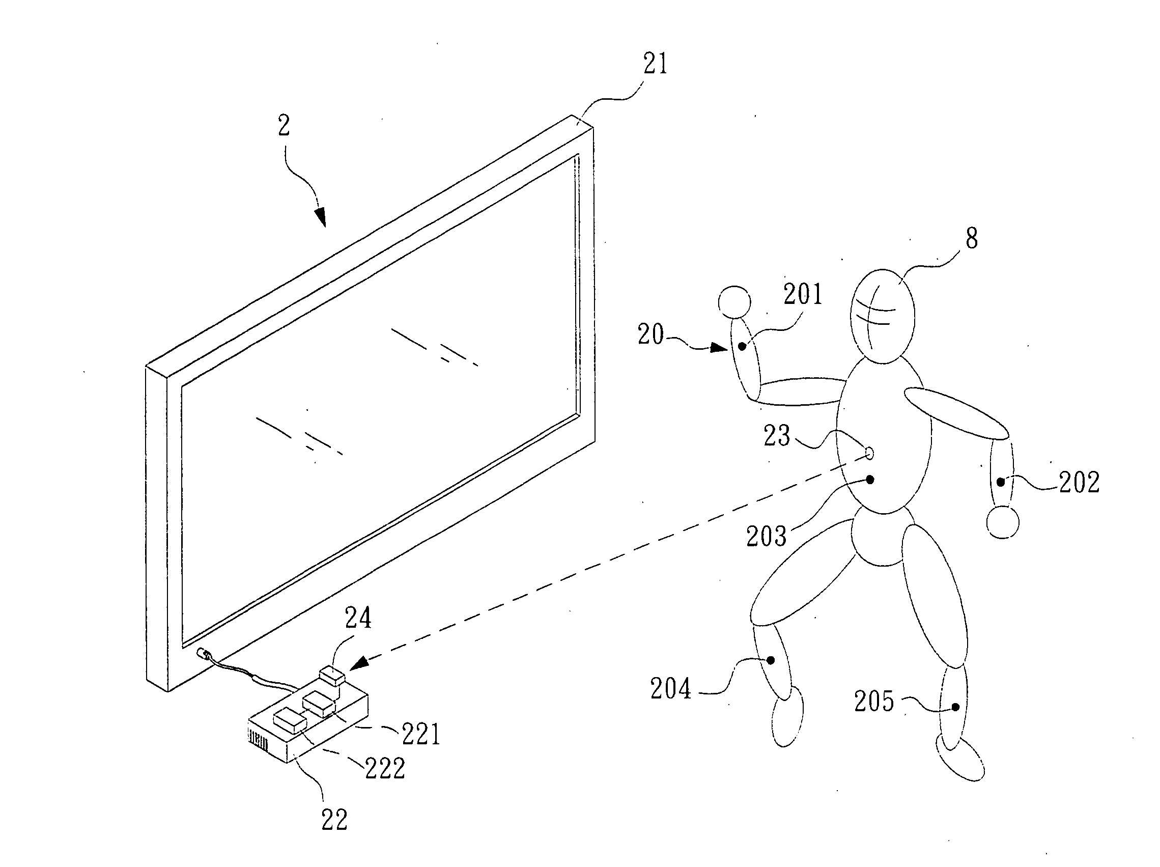 Motion recognition system and method for controlling electronic devices