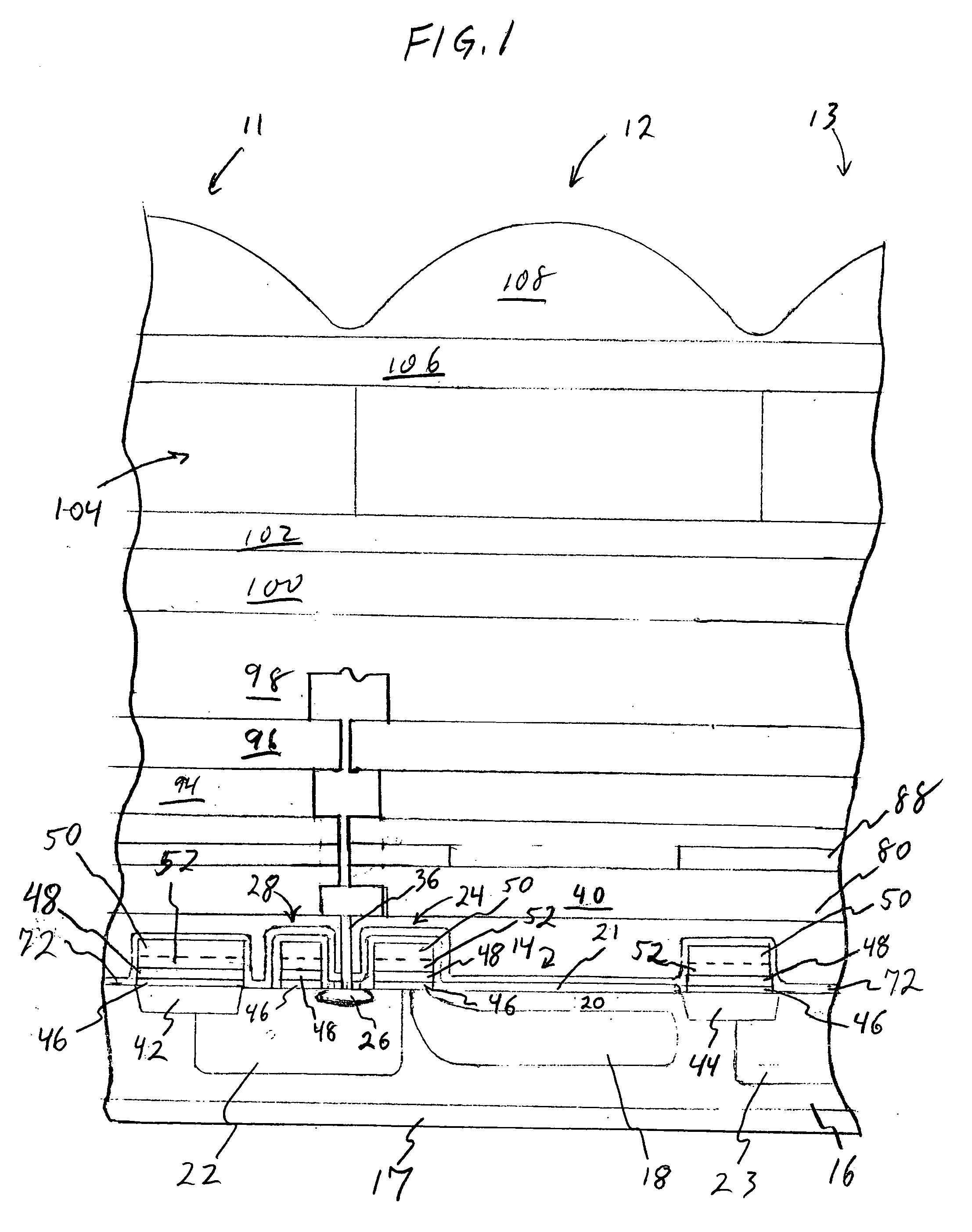 Method and structure to reduce optical crosstalk in a solid state imager