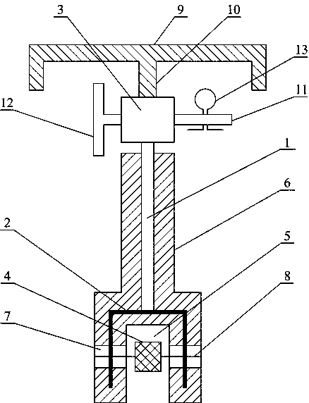 Pressing-in method spheroidizing molten iron rod soaking assembly