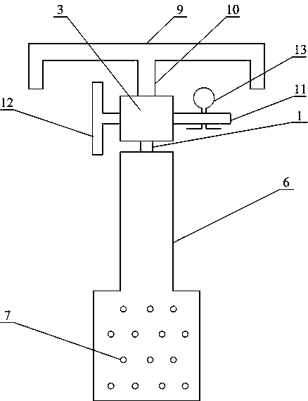 Pressing-in method spheroidizing molten iron rod soaking assembly