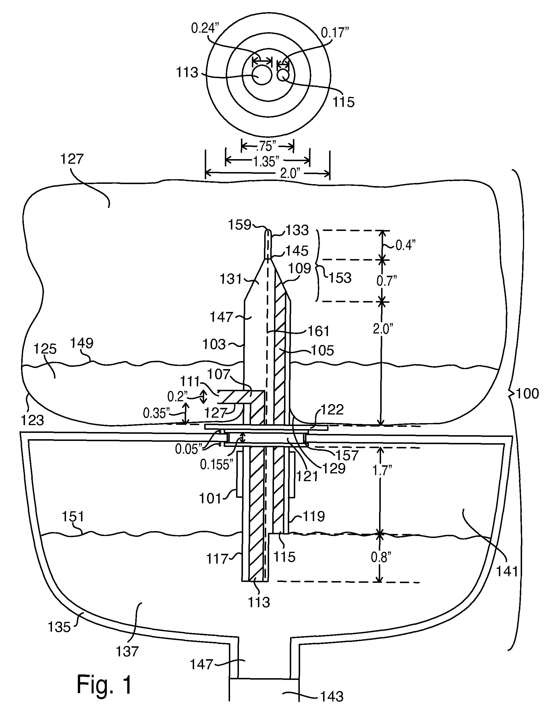 Multiple channel single spike for a liquid dispensing system