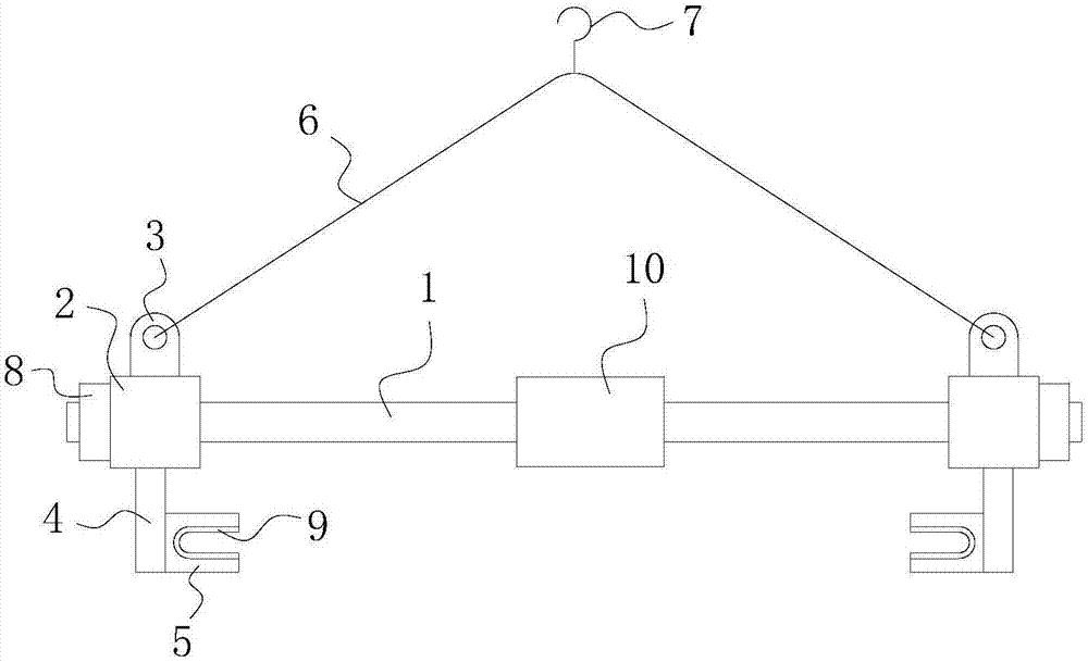 Steel plate hoisting fixture