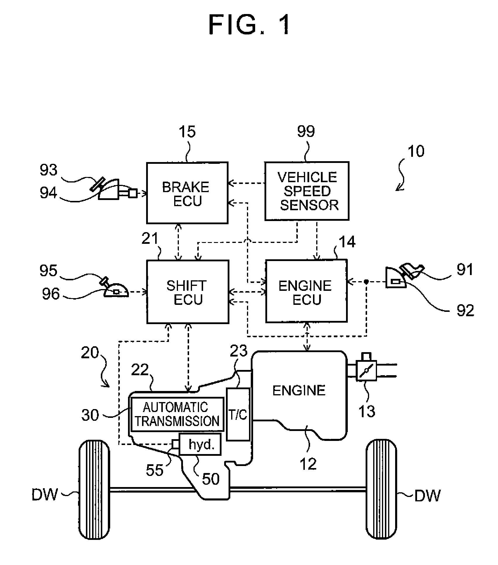 Control device and control method for lockup clutch