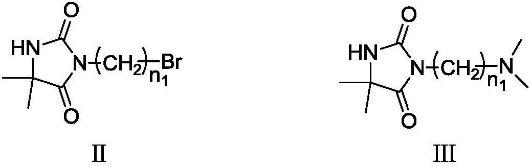 Betaine type chloramine antibacterial agent and synthetic method thereof