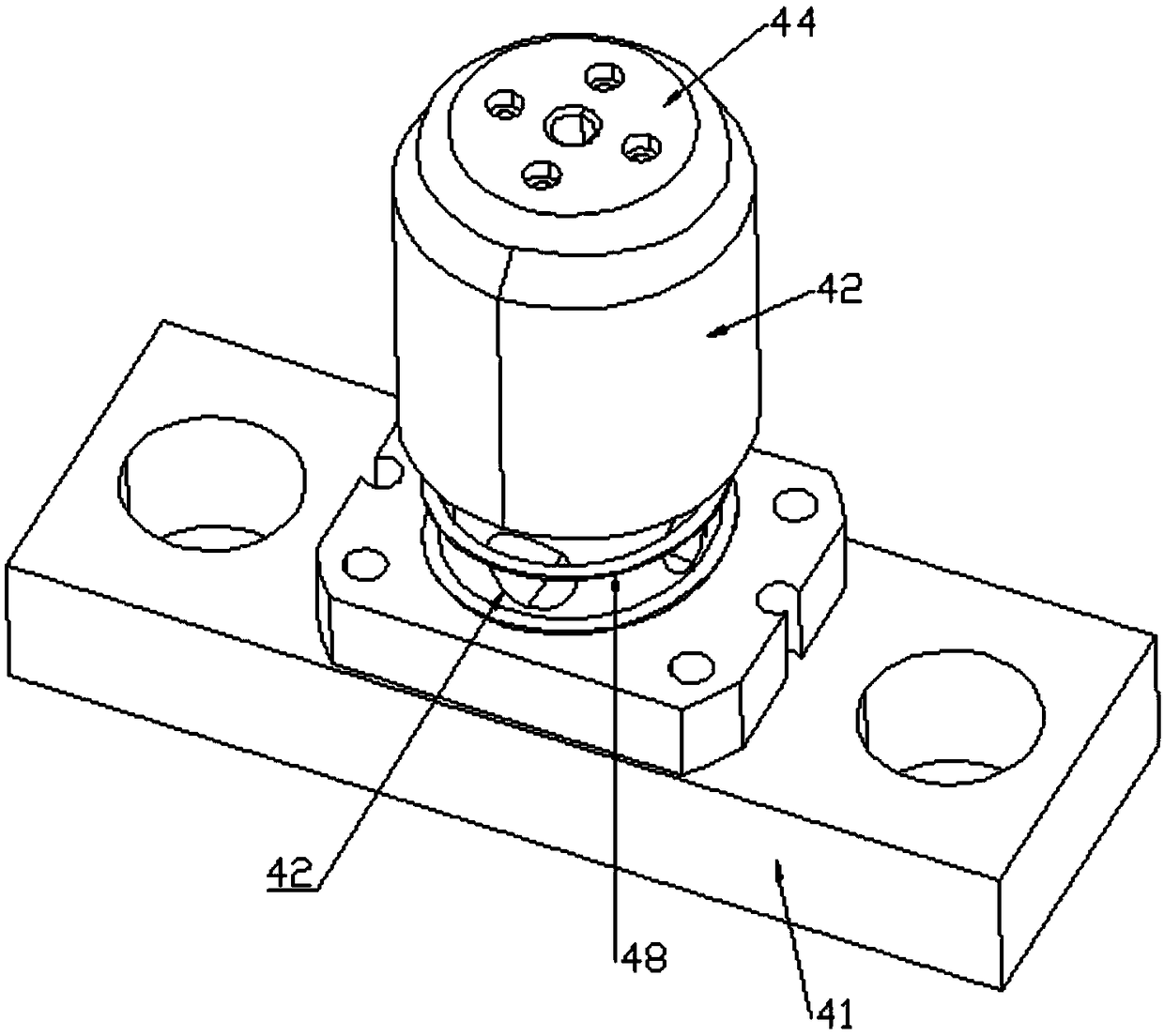 Broach positioning clamping device