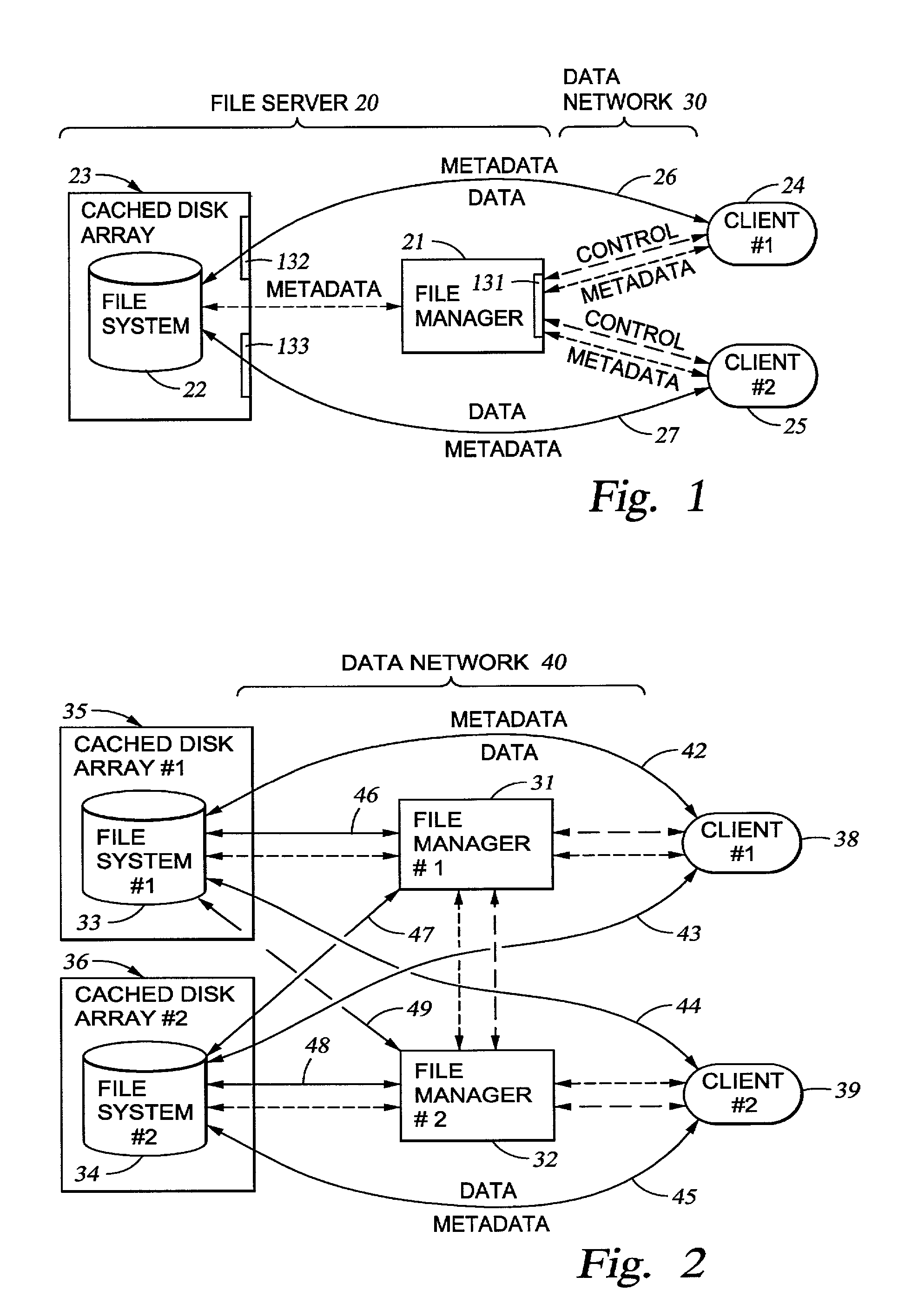 Delegation of metadata management in a storage system by leasing of free file system blocks and i-nodes from a file system owner