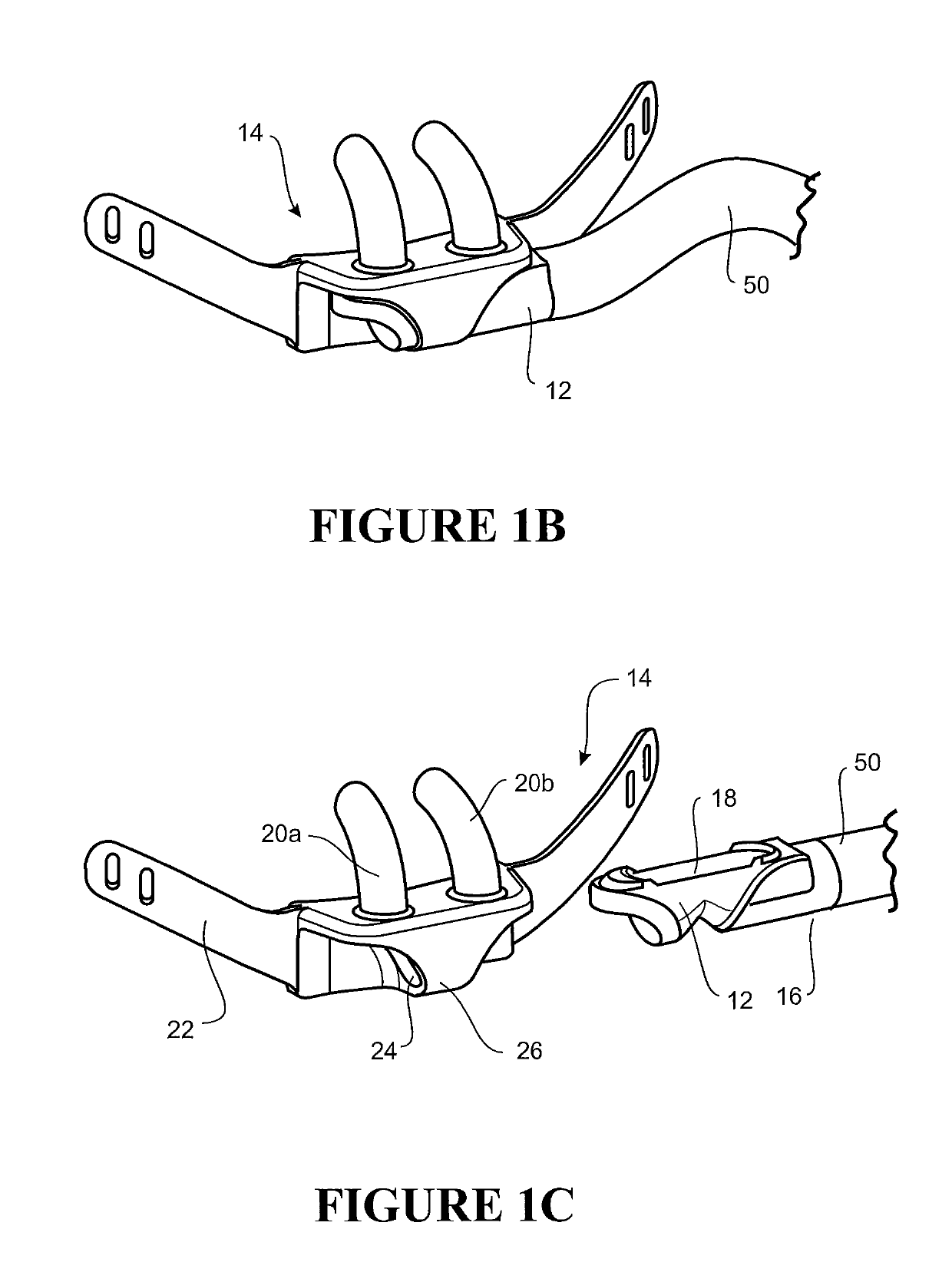 Nasal cannula assemblies and related parts